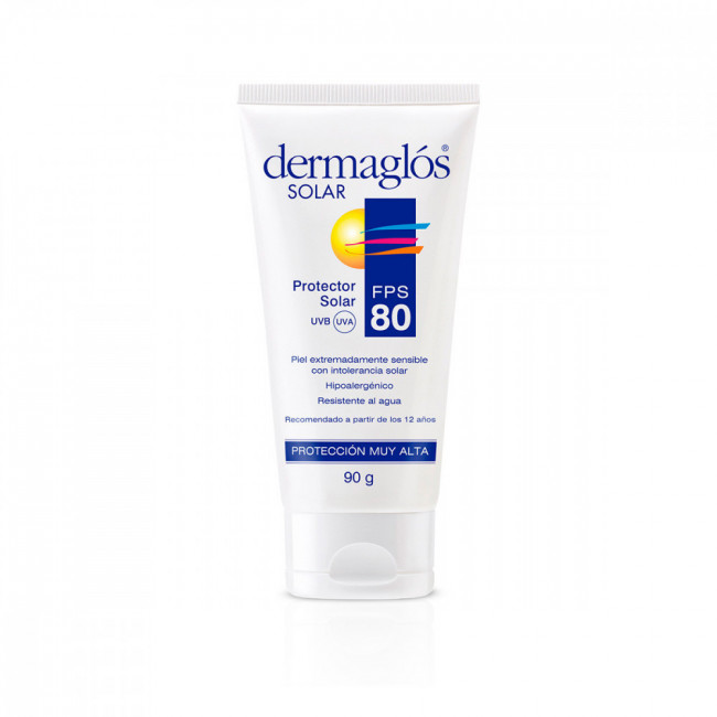 Dermaglos solar protector factor 80 protege las pieles con dermatosis fotoagravadas y las...