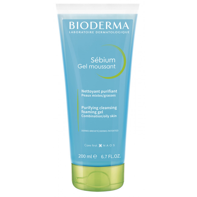 Bioderma sebium moussant gel tubo x 200 ml.