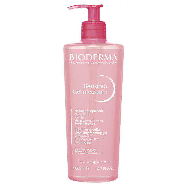 Bioderma sensibio gel moussant desmaquilla delicadamente cara y ojos, ideal para pieles sensibles...