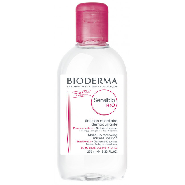 Bioderma sensibio h2o loción micelar de limpieza facial x 250 ml.
