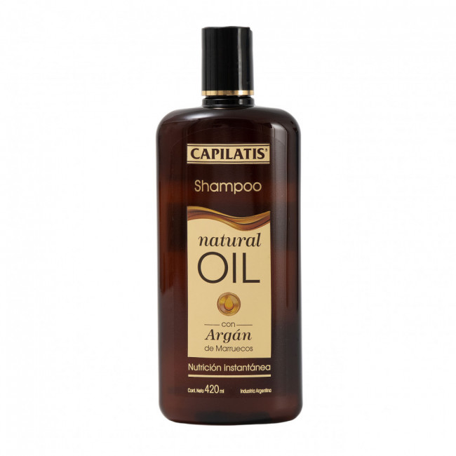 Capilatis shampoo natural oil, nutrición instantánea con aceite de argan x 420 ml.