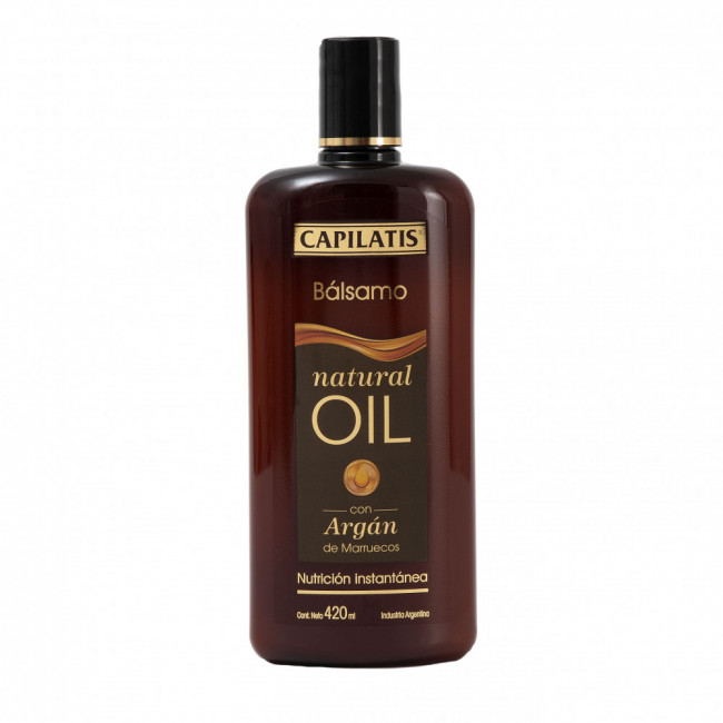 Capilatis bálsamo acondicionador natural oil con aceite argán x 420 ml.