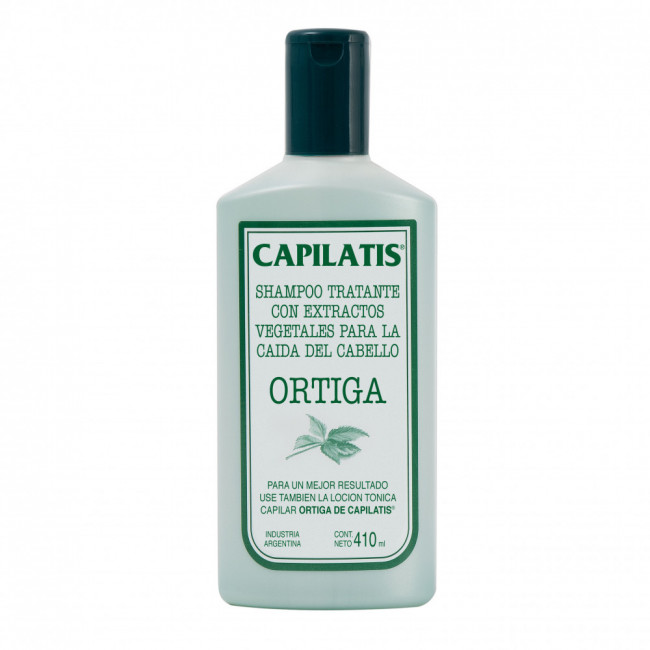 Capilatis ortiga shampoo  tratante con extractos para la caída del cabello x 410 ml.