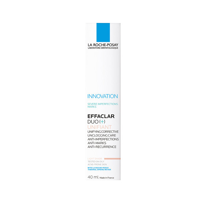 La roche posay effaclar duo unifiant light crema unificadora y tratamiento anti acné para pieles...