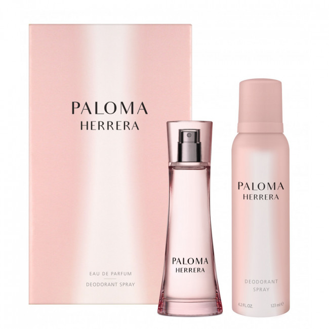 Paloma herrera estuche eau de parfum x 60 ml + desodorante x 123 ml, fragancia floriental frutada.