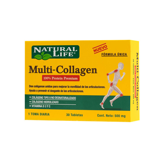Multi-collagen suplemento dietario para huesos y articulaciones x 30 cápsulas.