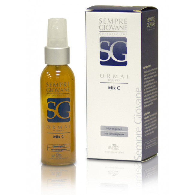 Sempre giovane ormai mix c gel antiage, hidratante, antioxidante e iluminadora facial  x 75 grs.