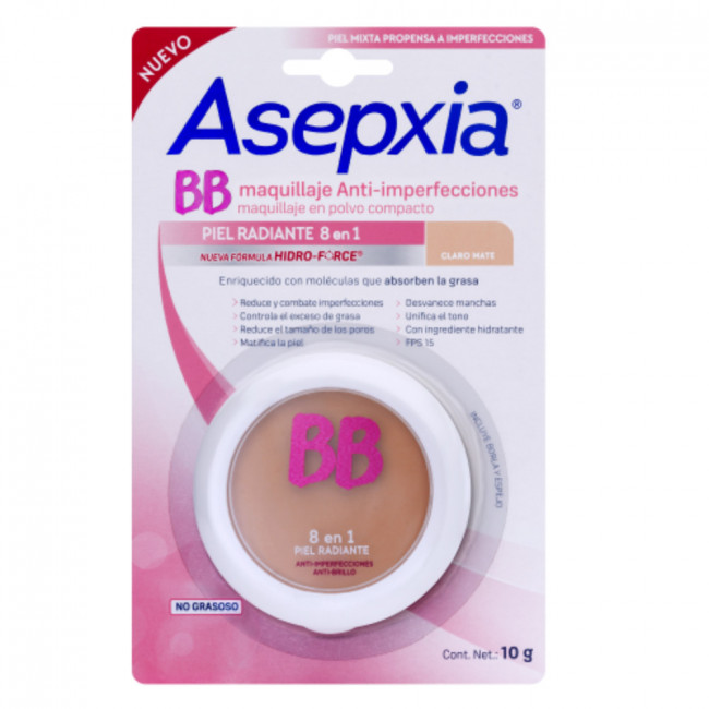 Aspxia maquillaje polvo anti-imperfecciones, cubre, reduce y ayuda a prevenir granitos y...