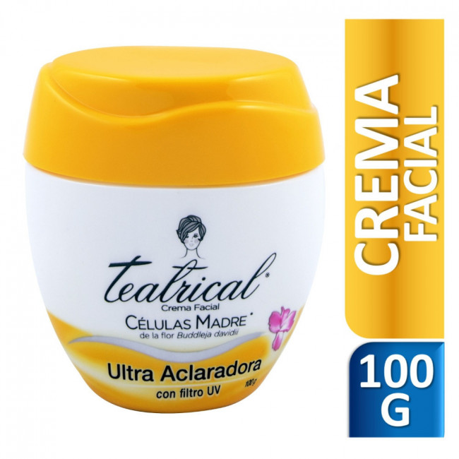 Teatrical crema facial blanqueadora x 100 grs.