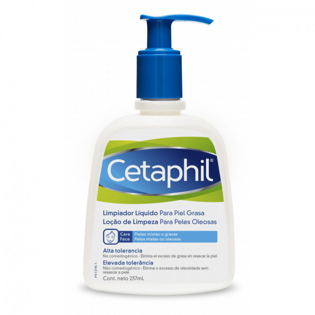 Cetaphil loción facial limpiadora para piel grasa x 237 ml.