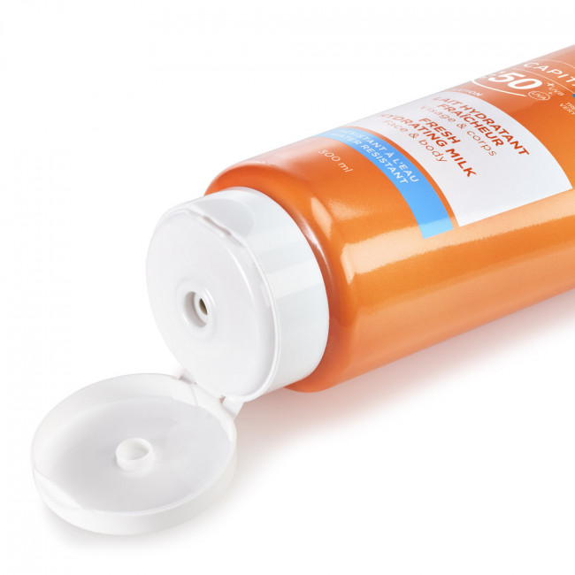 Vichy capital soleil protector solar factor 50, leche para rostro y cuerpo, apta para toda la...