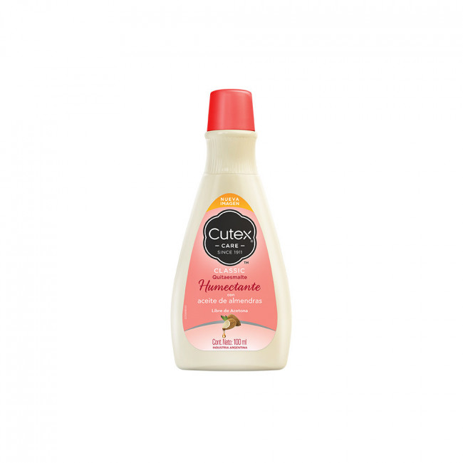 Cutex quitaesmalte humectante x 50ml.