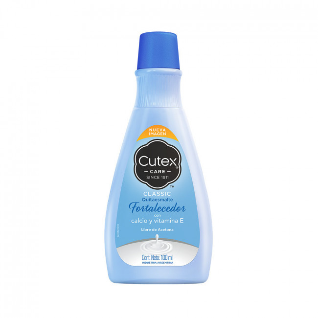 Cutex quitaesmalte fortalecedor x 100 ml.