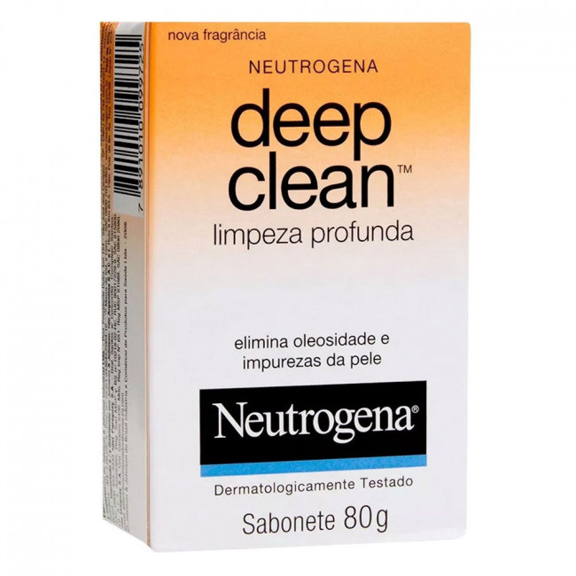 Neutrogena deep clean jabón en barra de limpieza x 80 grs.