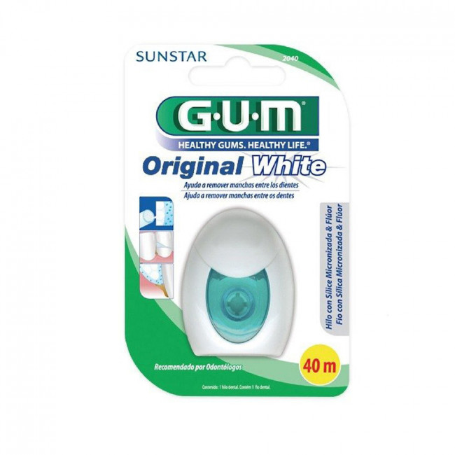 Gum hilo dental 2040 blanqueador 