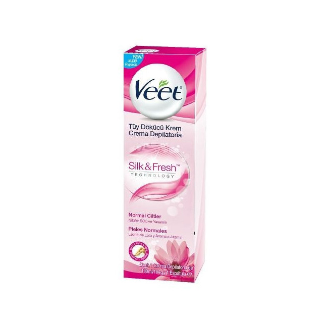 Veet crema depilatoria silky fresh piel normal x 100 ml.