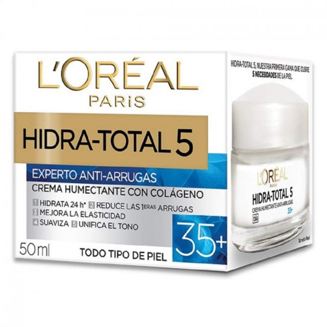 Dermo expert de loreal hidra total crema antiage +35,  reduce primeras arrugas, piel mas elástica...