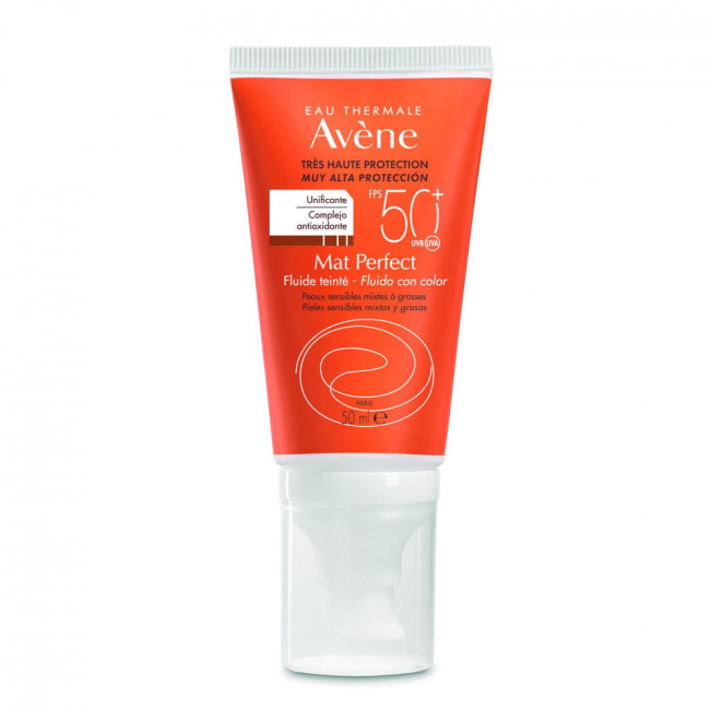 Avene solar factor 50 fluido matificante color x 50 ml.