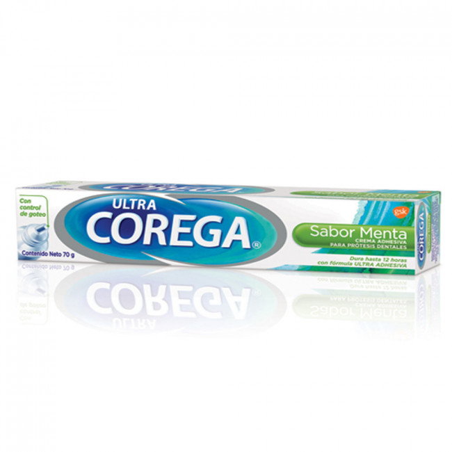 Ultra corega crema adhesiva dental sabor menta x 70 grs.