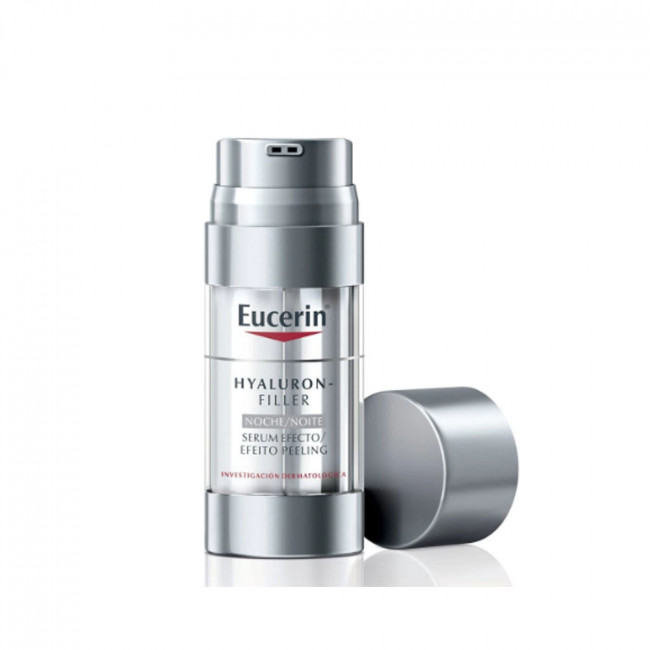 Eucerin Hyaluron-Filler + 3x Effect Serum antiedad efecto Peeling Noche, renueva, rellena y...