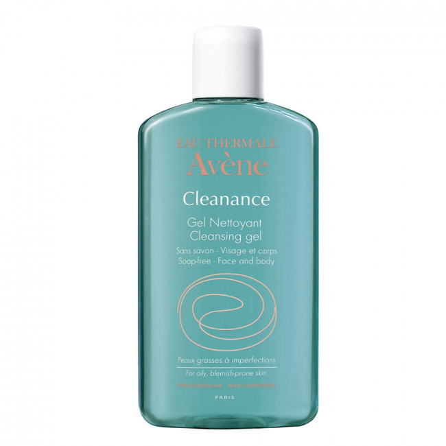 Avene cleanance gel limpiador diario para pieles grasas con tendencia x 200 ml.