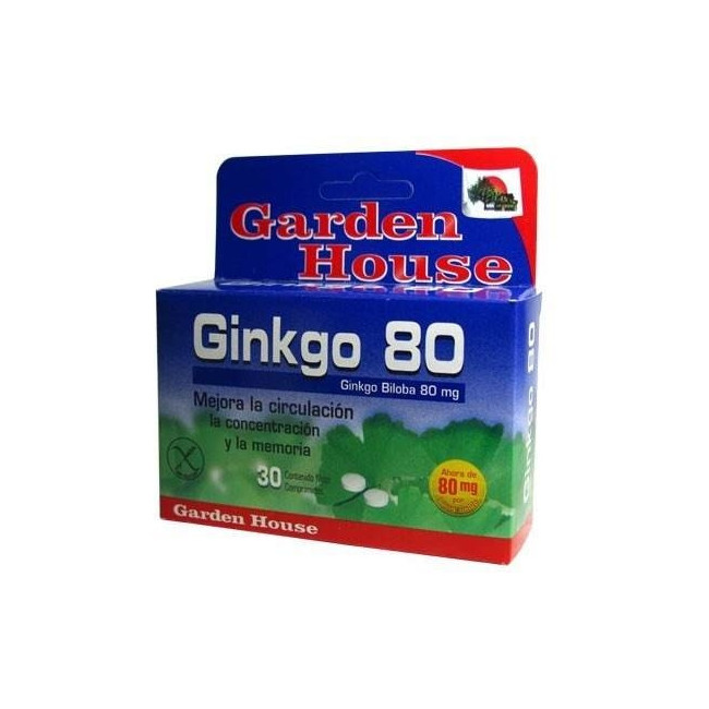 Garden house ginkgo biloba 80 x 30 comprimidos.