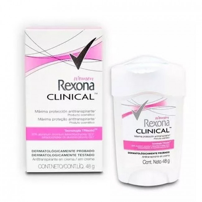 Rexona clinical desodorante barra mujer classic x 48 grs.
