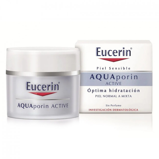 Eucerin aquaporin crema hidratante facial piel normal mixta x 50 grs.