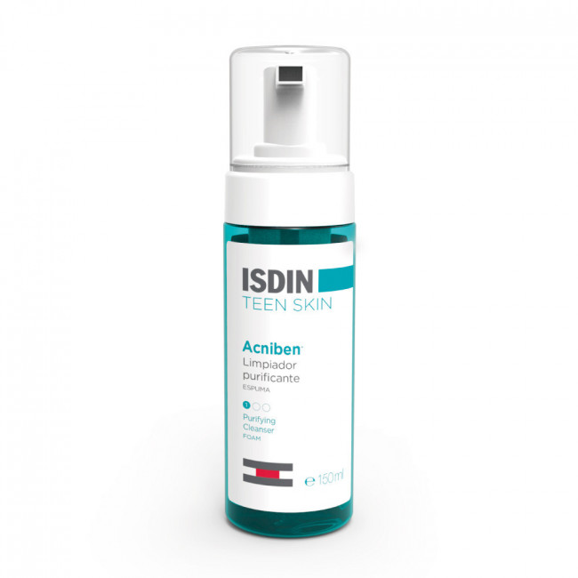 Isdin acniben teen skin espuma limpiadora en profundidad, elimina el exceso de sebo, no contiene...