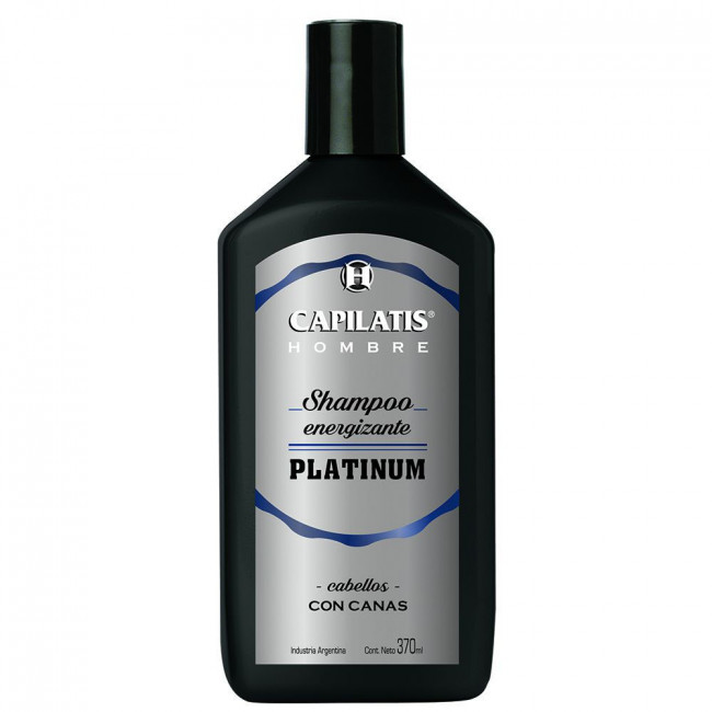 Capilatis hombre shampoo energizante platinum x 370 ml.