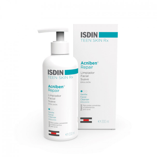 Isdin acniben ts repair emulsión limpiadora x 180 ml.