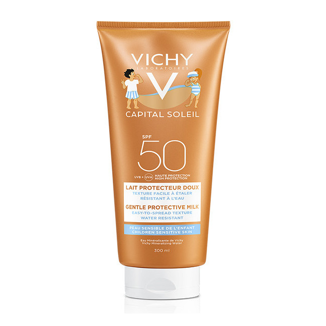 Vichy capital soleil protector solar factor 50 niños leche x 300 ml.