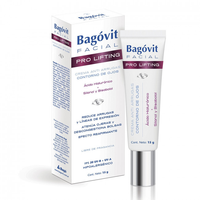 Bagovit facial pro lifting crema para contorno de ojos x 15ml.