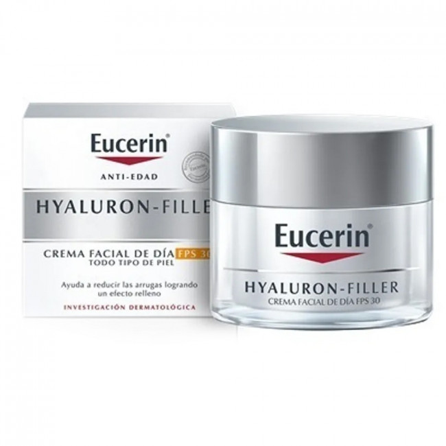 Eucerin hyaluron filler día crema facial antiage rellenadora de arrugas con spf 30 para todo tipo...