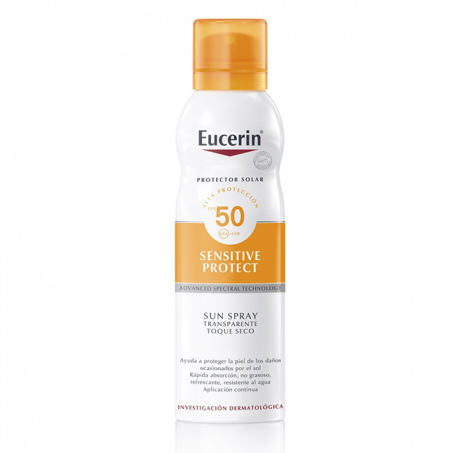 Eucerin protector solar toque seco spray x 200 ml.