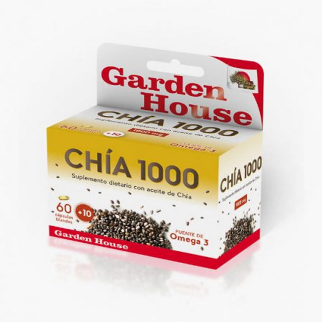 Garden house chia 1000capsulas blandas x 60+10