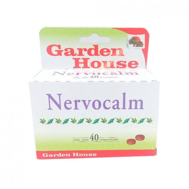 Garden house nervocalm efecto efecto sedante y facilitador del sueño comprimidos x 40.