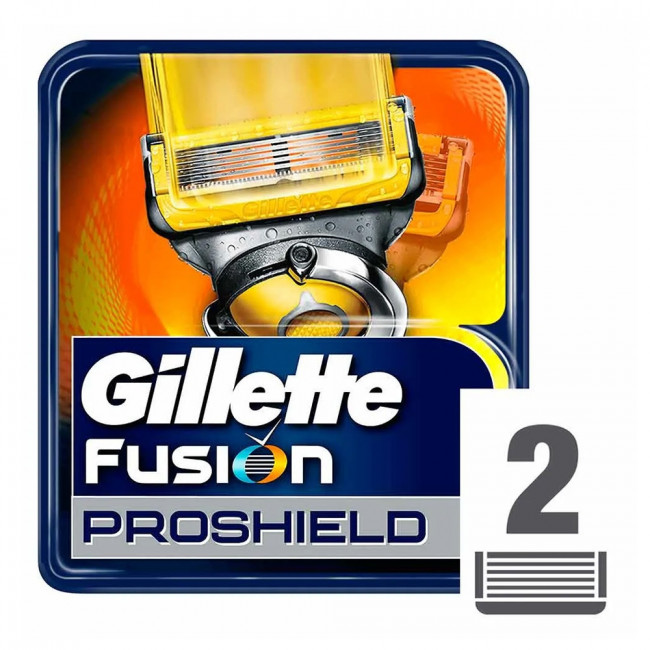 Gillette fusion proshield repuesto x 2 unidades.