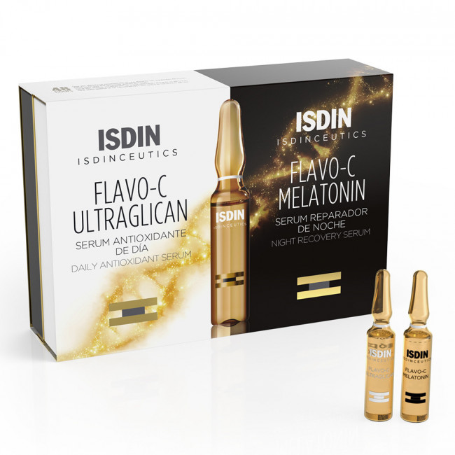 Isdinceuticals days & night ampollas antiage 10+10 protege de día, repara de noche.