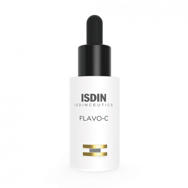 Isdinceutics flavo-c serum facial antiedad, potente combinación de antioxidantes que combate el...