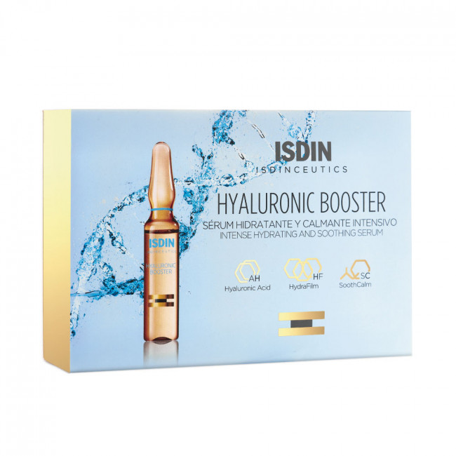 Isdinceuticals hyaluronic booster tratamiento hidratante y calmante intensivo x 30 ampollas. 