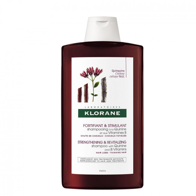 Klorane shampoo quinina para caída del cabello x 400 ml.