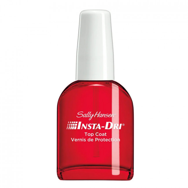 Sally hansen insta-dri top coat, secado rápido, acabado brillante y ayuda a mantener el color del...