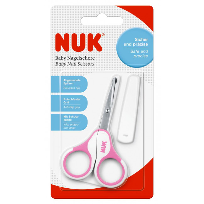 Nuk tijera para bebe rosa/celeste