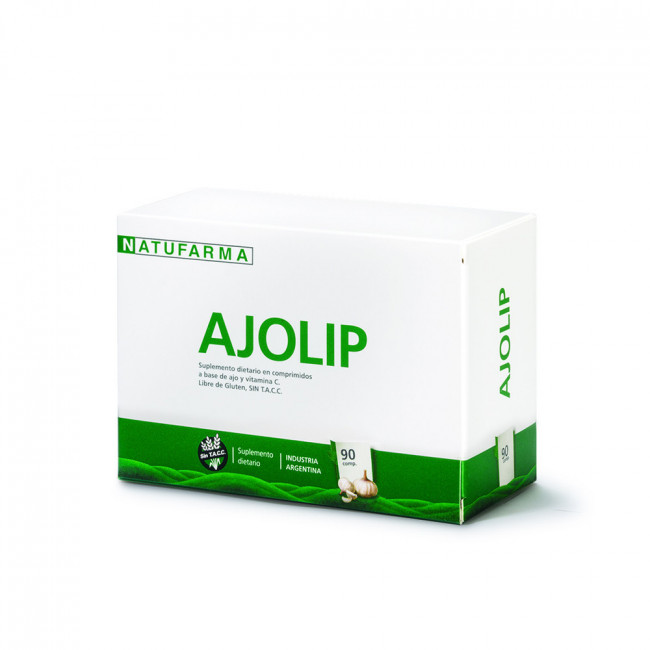 Natufarma ajolip suplemento dietario a base de ajo x 90 comprimidos.