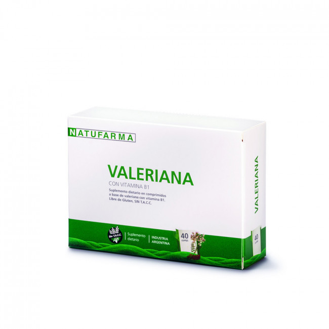 Natufarma valeriana + vitamina b1 x 40 comprimidos.