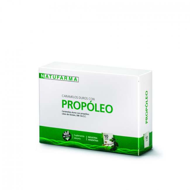 Natufarma propóleo caramelos ayudan a aliviar la tos, picazón, dolor de garganta y disfonía x 10...