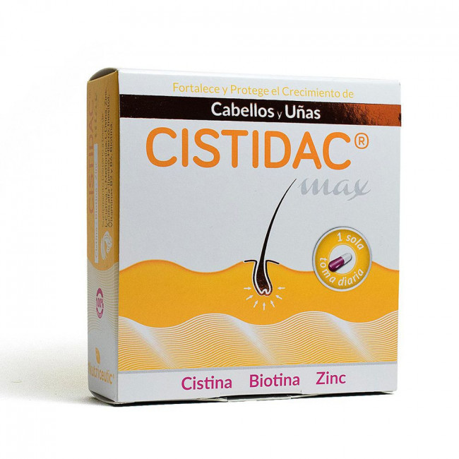 Cistidax max cápsulas aminoácidos para cabello y uñas x 40 unidades 