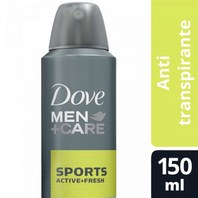 Dove desodorante de hombre aerosol sports x 150 ml.