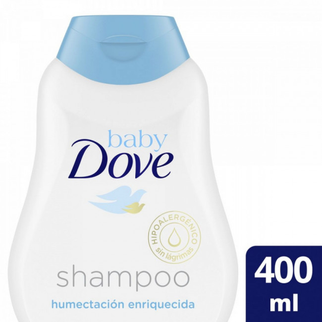 Dove baby shampoo humectación enriquecida x 400 ml.